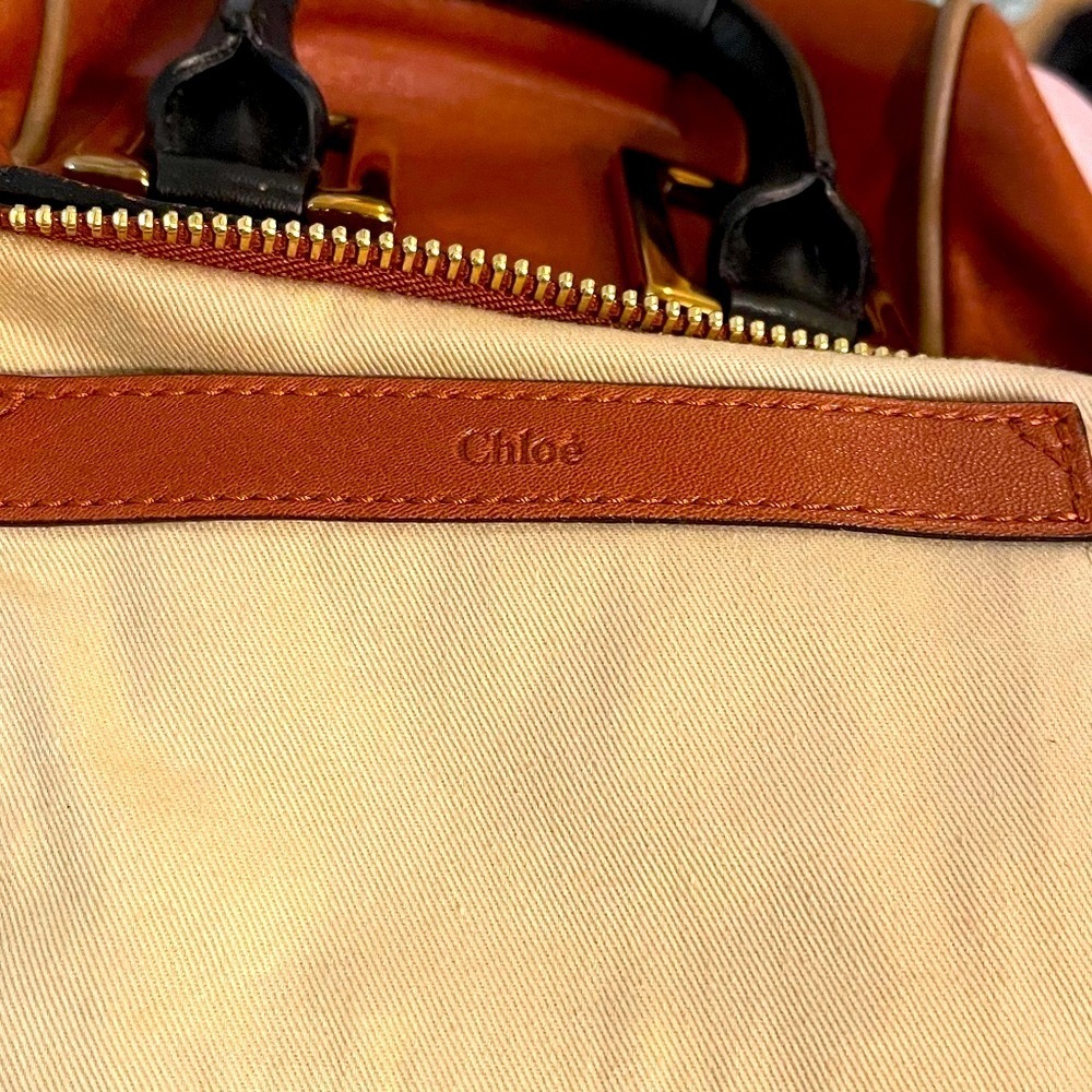 Authentic CHLOE Cognac Mini Ethel 2-Way - Picture 14 of 15